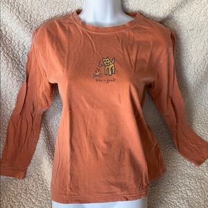 Life is Good Dog Camping Tee